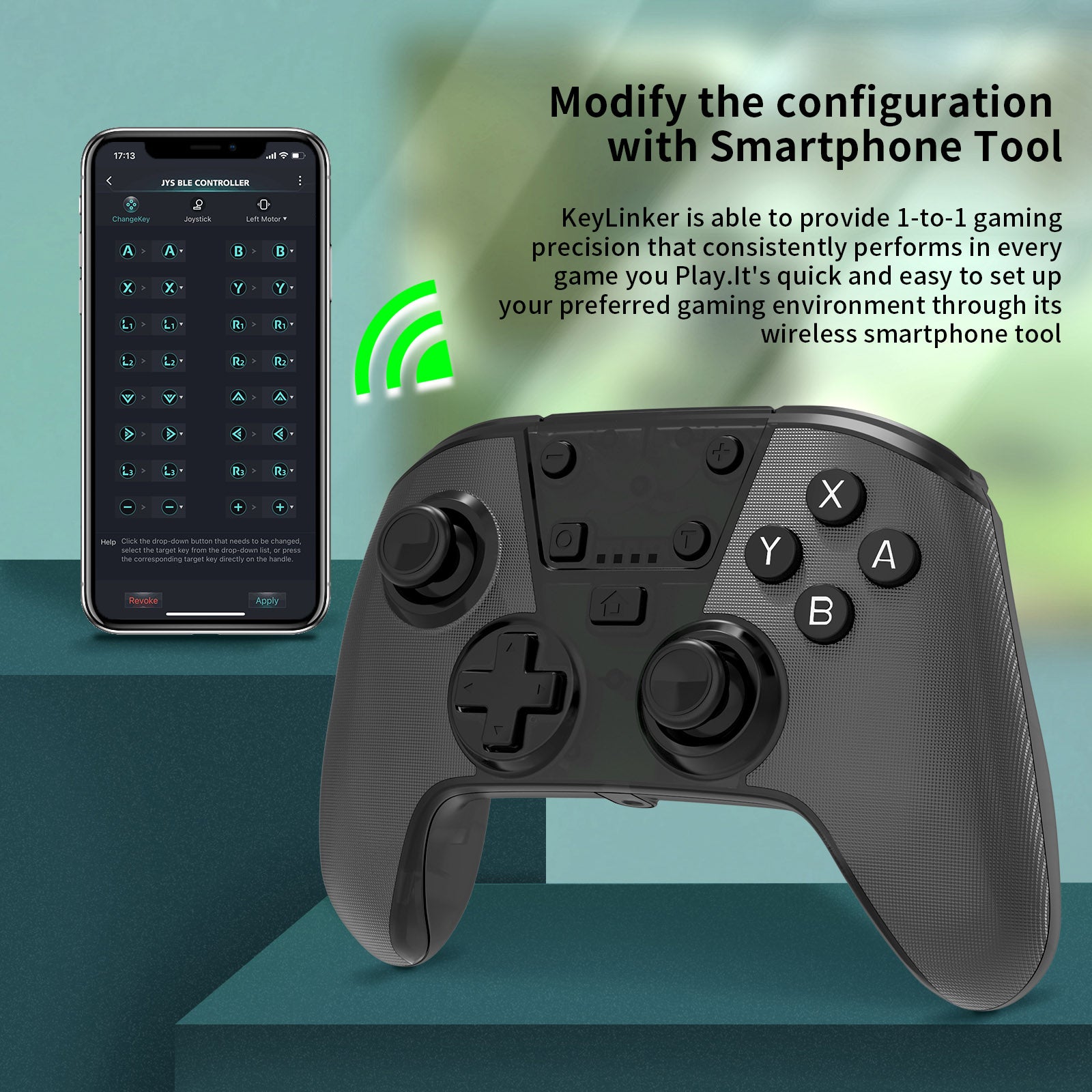 JYS NS-227 Wireless Game Controller for Nintendo Switch/Lite/OLED/PC/Steam Deck Console Gamepad Programmable Joystick with Motion Control Function JYS NS-227 Wireless Game Controller for Nintendo Switch/Lite/OLED/PC/Steam Deck Console Gamepad Programmable Joystick with Motion Control Function